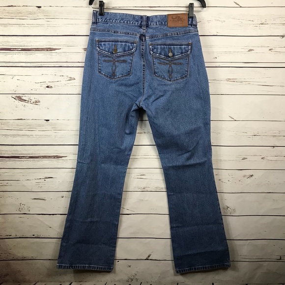 LRL Lauren Jeans Ralph Lauren Petite 6P Flare Leg - Picture 2 of 5